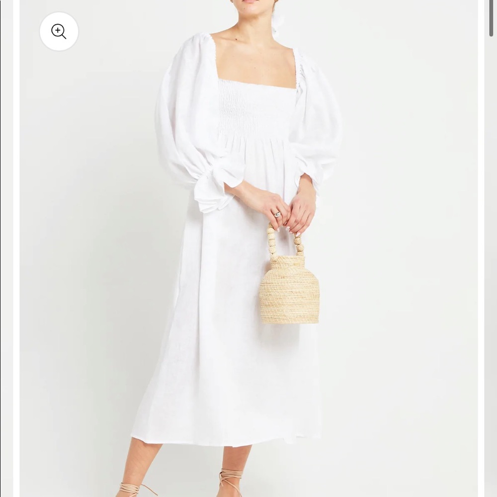 White O.P.T Midi Athena Dress